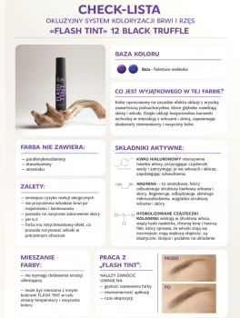 Farbka do brwi, Flash Tint 12 Black Truffle (10ml), ELAN