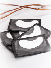 Płatki pod oczy do przedłużania rzęs, czarne (50 par)