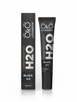 Farbka do rzęs i brwi, H2O Liquid Hybrid Tint 4.0 Black (15ml), OkO