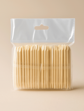 Patyczki drewniane do manicure EXPERT 75mm (100 szt), Staleks PRO