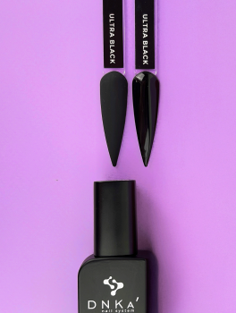 Lakier hybrydowy, Gel Polish ULTRA BLACK (12ml), DNKa’