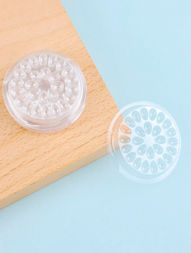 Paletka, pojemnik na klej do rzęs, przezroczysta (10 szt)