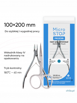 Torebki PROzori do sterylizacji, (100x200mm) 100 szt, MicroSTOP