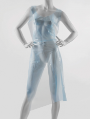 CHILA fartuch foliowy 15mkm NIEBIESKI 70x120cm - 100 szt