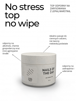 Top hybrydowy, NO STRESS no wipe (30ml), NOTD