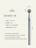 Frez diamentowy kulka 4mm, niebieski, TOUCH