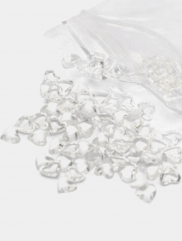 Biżuteria do paznokci, serduszka 3D (100 szt)