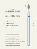 STALEKS PRO Frez Diamentowy Niebieski Kropla 2.3/5mm EXPERT / FA40B023/5