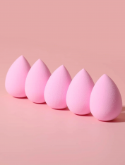 Gąbka do makijażu MINI, różowa (5 szt)