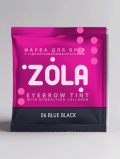 Farbka do rzęs brwi, 06 Blue Black + Oxidant 1.8% (5ml), Zola