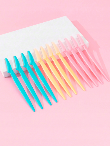 Nożyk do regulacji brwi brzytwa (12 szt)