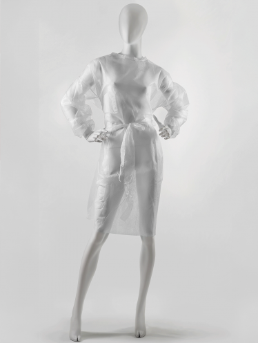 Fartuch włókninowy ochronny, wiązany - 5 szt