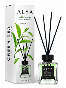 Patyczki zapachowe, Green Tea (100ml), Alya