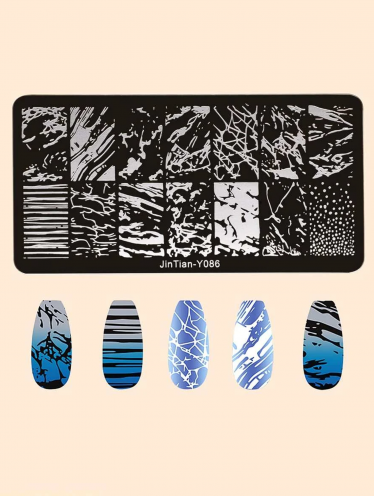 Blaszka do stempli metalowa MARMUR