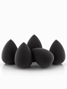 Gąbka do makijażu, Blending Sponge, czarna - 5 szt