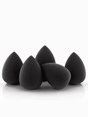 Gąbka do makijażu, Blending Sponge, czarna - 5 szt