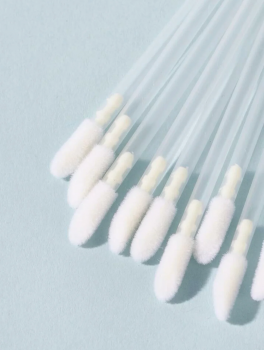 Aplikatory welurowe do rzęs i ust, przezroczyste (50 szt)