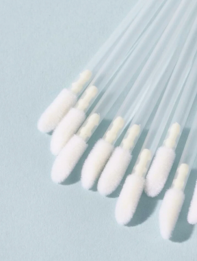 Aplikatory welurowe do rzęs i ust, przezroczyste (50 szt)