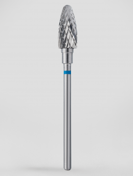 Frez z węglika spiekanego stożek 6mm, niebieski, Staleks PRO