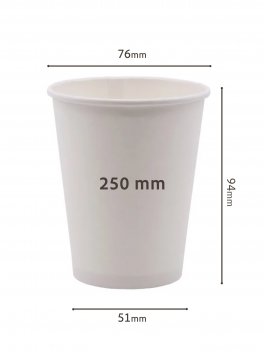 Kubek jednorazowy papierowy (250ml) - 50 szt