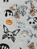Naklejki na paznokcie samoprzylepne, Halloween (2 ark)