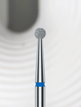 Frez diamentowy kulka 2.5mm, niebieski, Staleks PRO