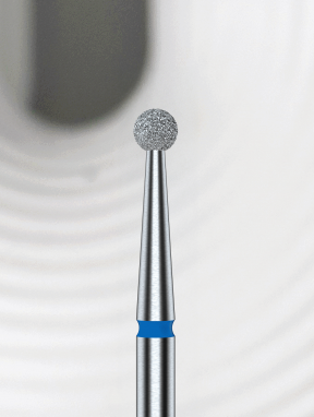 Frez diamentowy kulka 2.5mm, niebieski, Staleks PRO