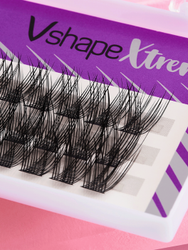 Kępki rzęs Xtreme, V-shape (C / 0.07 / 16), Clavier