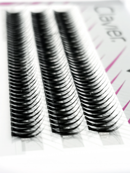 Kępki rzęs V-shape Fishtail 10D, skęt C (10mm), Clavier
