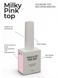 Top hybrydowy, MILKY PINK no wipe (10ml), NOTD