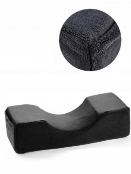 Poduszka kosmetyczna z kieszeniami, czarna