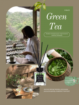 Patyczki zapachowe, Green Tea (100ml), Alya