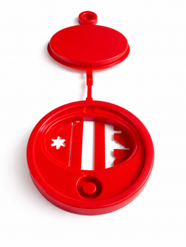 Pojemnik na odpady medyczne, czerwony (0,7L)