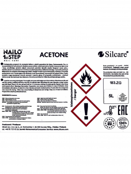 Aceton Nailo kosmetyczny do paznokci (5L), Silcare