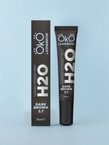 Farbka do brwi, H2O Liquid Hybrid Tint 5.7 Dark Brown (15ml), OkO