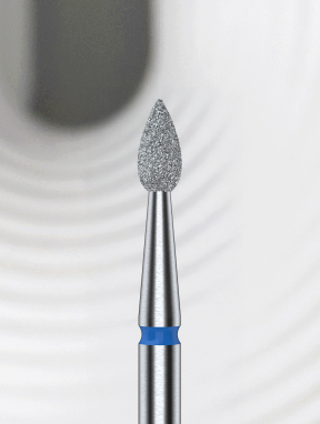 Frez diamentowy kropla 2.3mm, niebieski, Staleks PRO