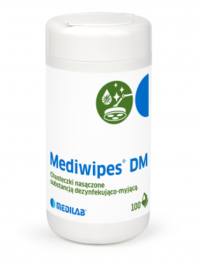 Mediwipes DM, chusteczki do powierzchni i narzędzi, tuba (100 szt)