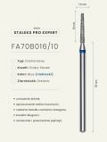 Frez diamentowy ścięty stożek 1.6mm, niebieski, Staleks PRO
