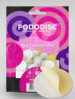 Nakładki ścierne Pododisc 20mm miękkie, #80 (50 szt), Staleks PRO