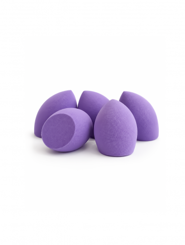 Gąbka do makijażu MINI, liliowa (5 szt)