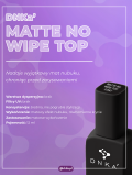 Top hybrydowy MATTE NO WIPE TOP COAT (12ml), DNKa’
