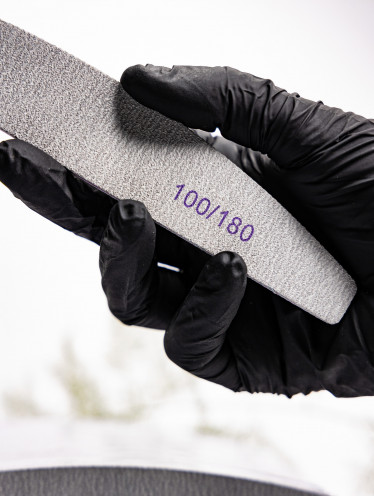 Pilnik mineralny półksiężyc łódka, 100/180 (10 szt)