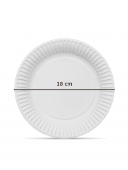 Talerz jednorazowy papierowy (18cm) - 50 szt