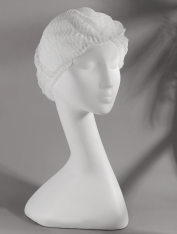 Czepki kosmetyczne z włókniny jednorazowe, białe (100 szt)