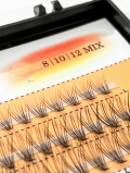 Nesura Eyelash kępki rzęs ŻÓŁTE skęt C - MIX 8-10-12 mm
