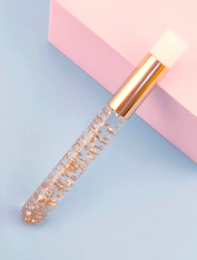 Szczoteczka do czyszczenia rzęs, brokatowa złota