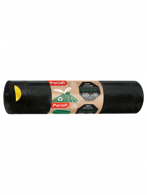 Worki na śmieci z taśmą, 120L, Paclan Eko Line (10 szt)