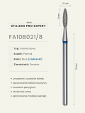 Frez diamentowy płomień 2.1mm, niebieski, Staleks PRO