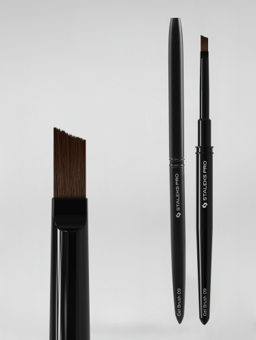 STALEKS PRO pędzelek żelu skośny 6/9 mm EXPERT / NBE-09