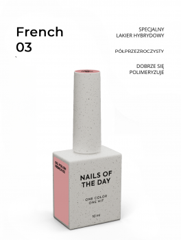 Lakier hybrydowy, Gel Polish #03 French (10ml), NOTD